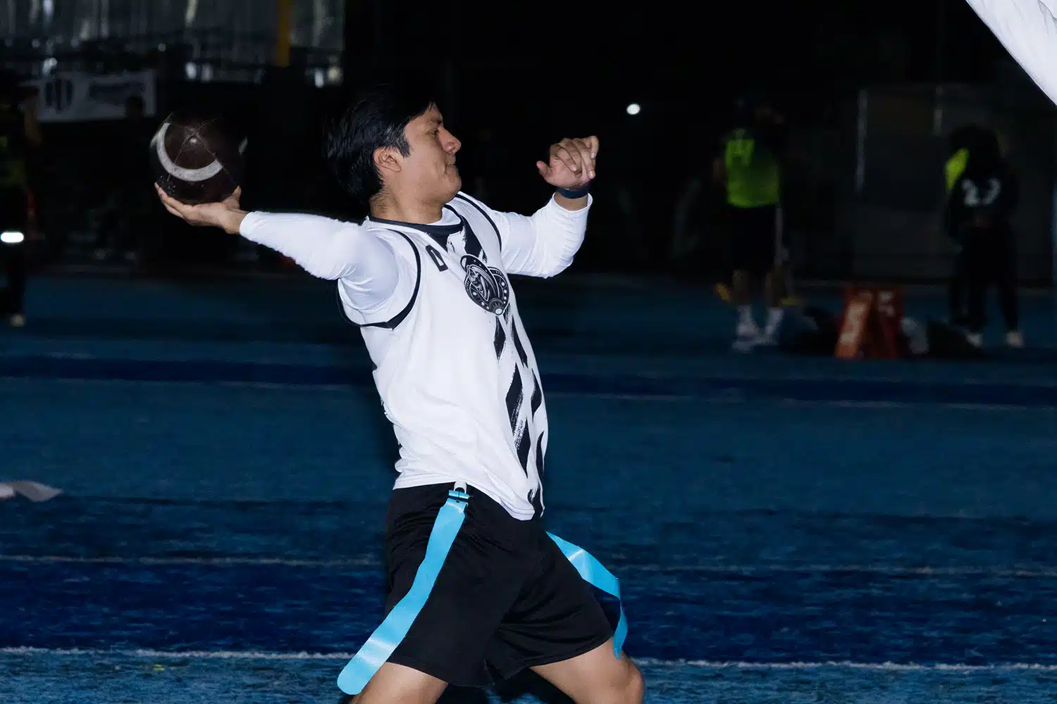 Entrenamiento técnico de tocho bandera